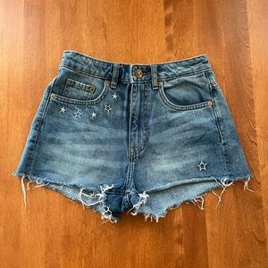 Festival Jean Shorts with Stars